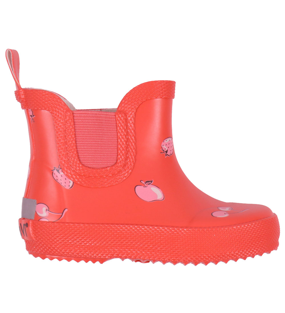 CeLaVi Rubber Boots - Short - Cayenne w. Fruit