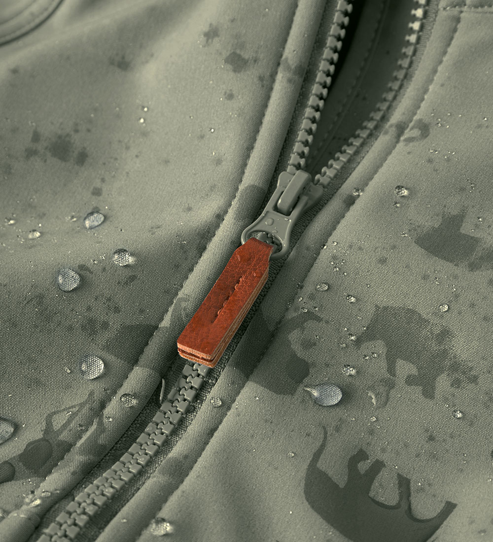 Name It Softshell Jacket w. Fleece - NmmAlfa08 - Shadow w. Magic