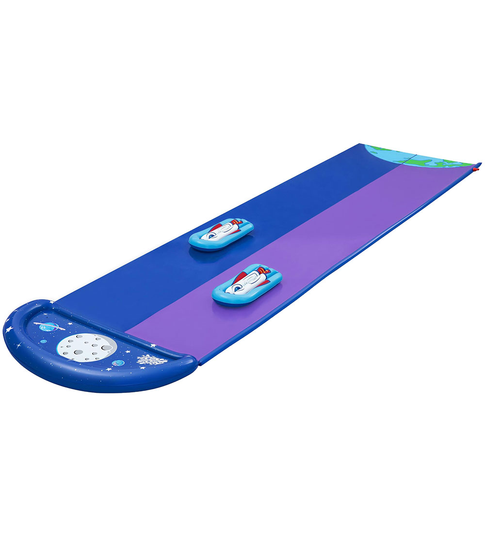 Bestway Double Slip Slide Splash w. Bath Toys - 488 cm - H2OGO L