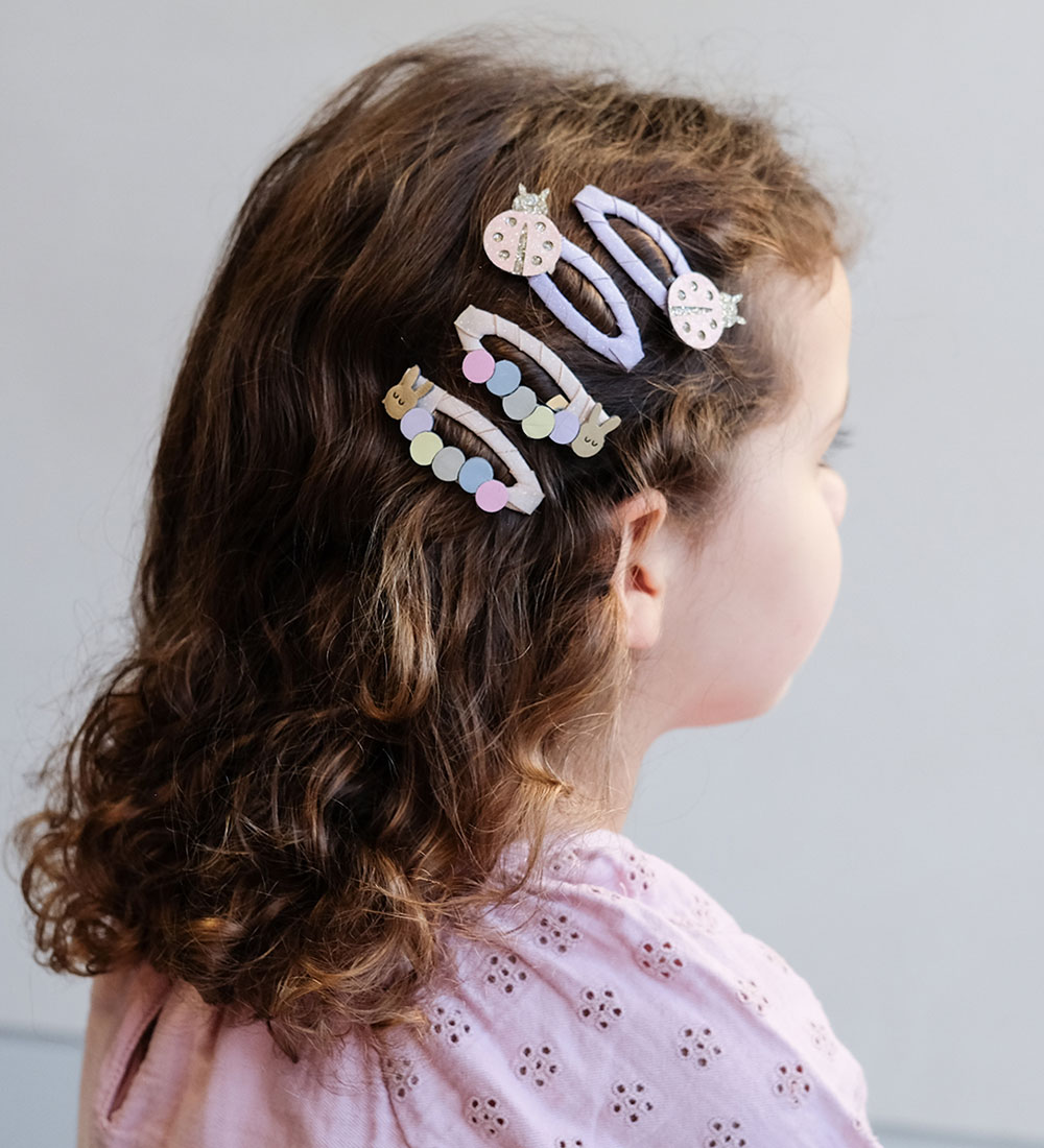 Mimi & Lula Hair Clips - 4-Pack - 5 cm - Ladybird & Caterpillar