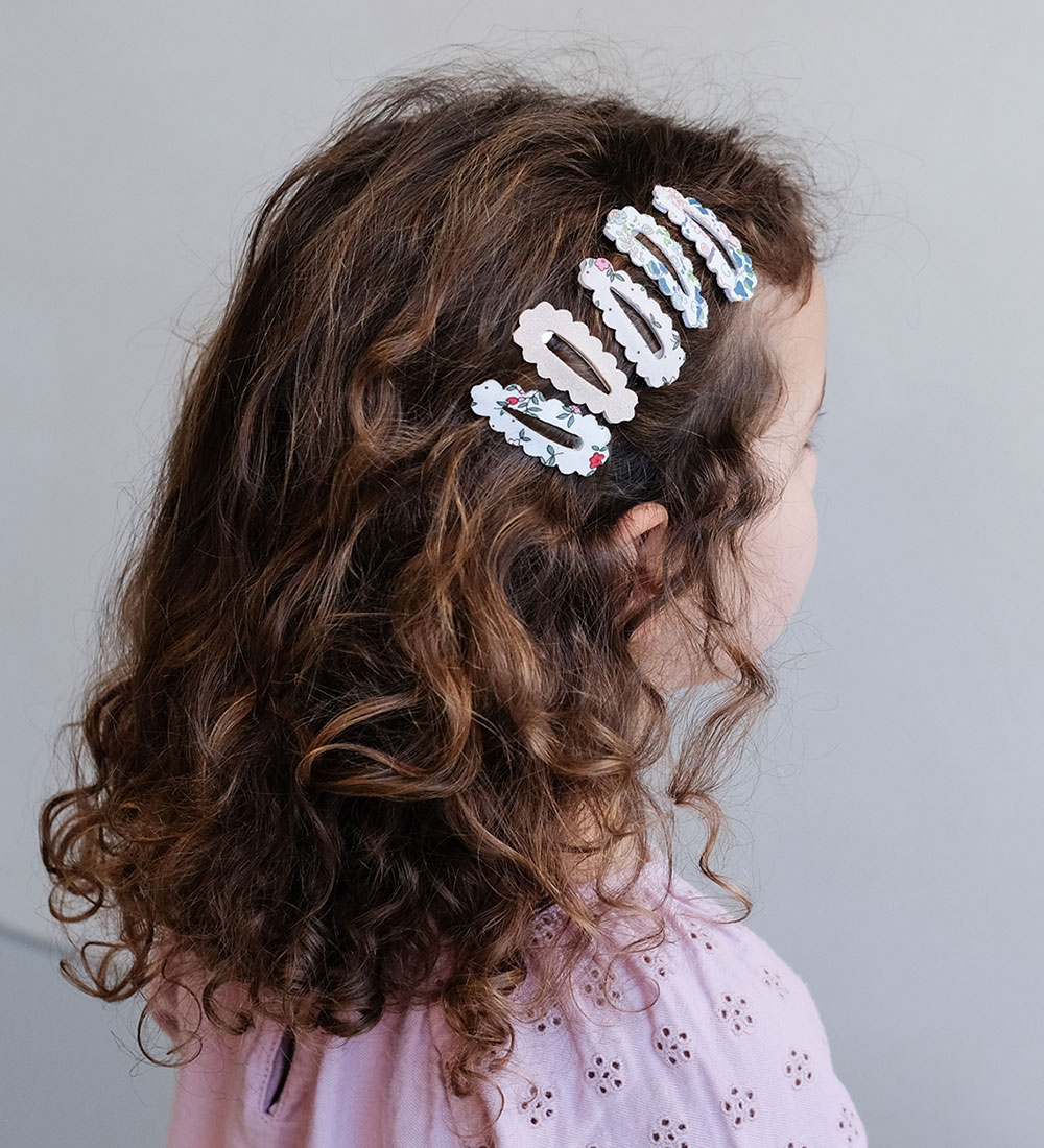 Mimi & Lula Haarspange - 5er-Pack - 4 cm - Gewellt Floral Fl