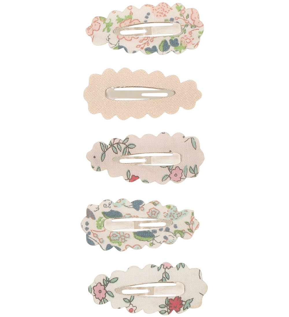 Mimi & Lula Haarspange - 5er-Pack - 4 cm - Gewellt Floral Fl