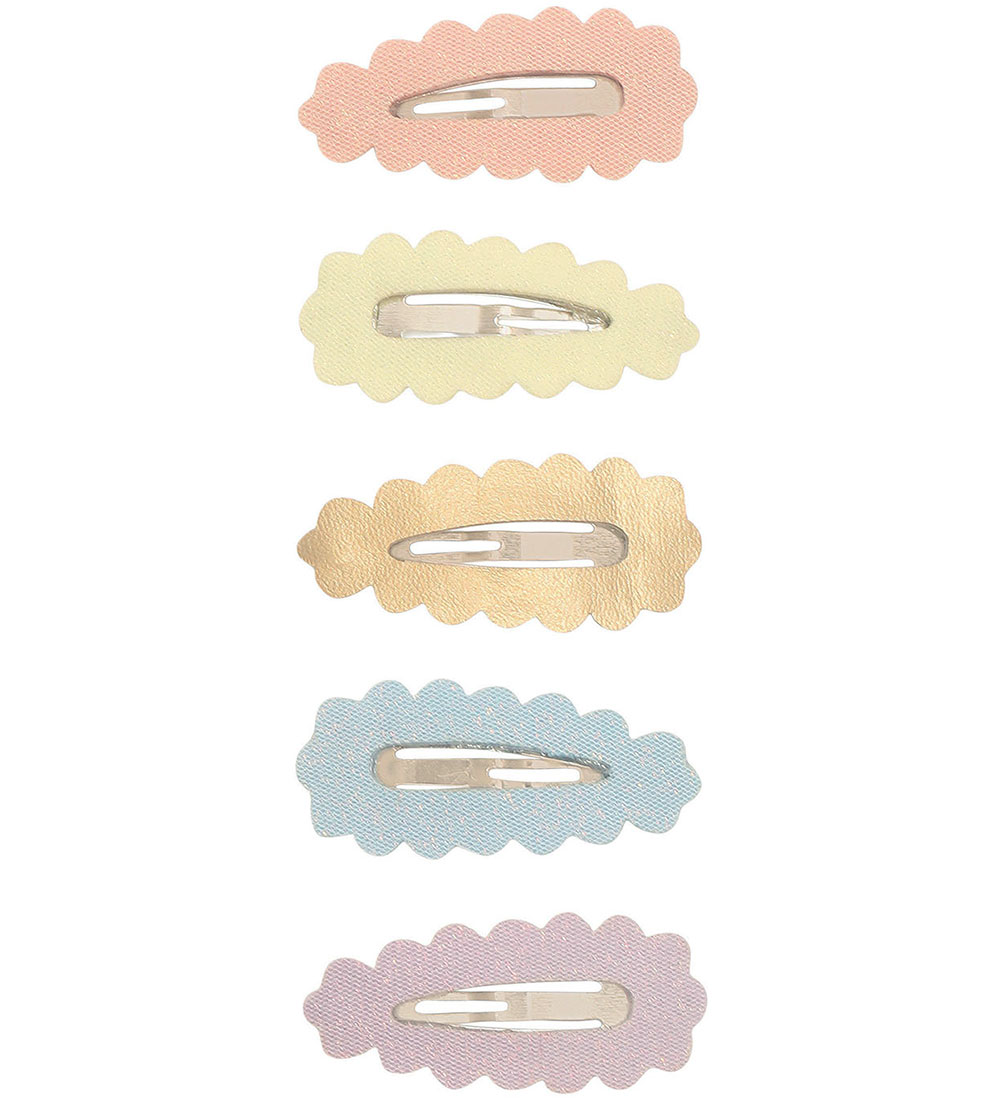 Mimi & Lula Hair Clips - 5-Pack - 4 cm - Scalloped Sparkle D