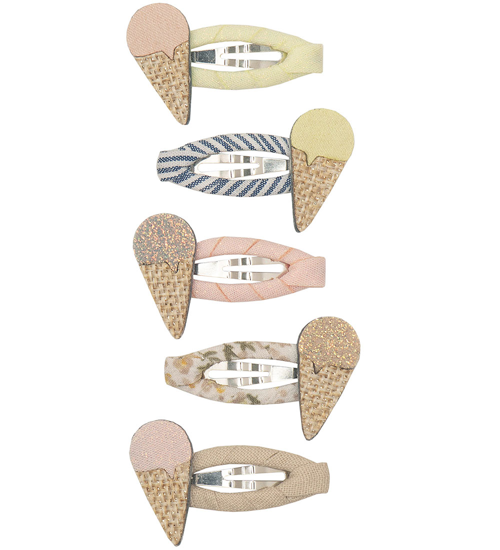 Mimi & Lula Haarspange - 5er-Pack - 4 cm - Ice Cream Amalfi