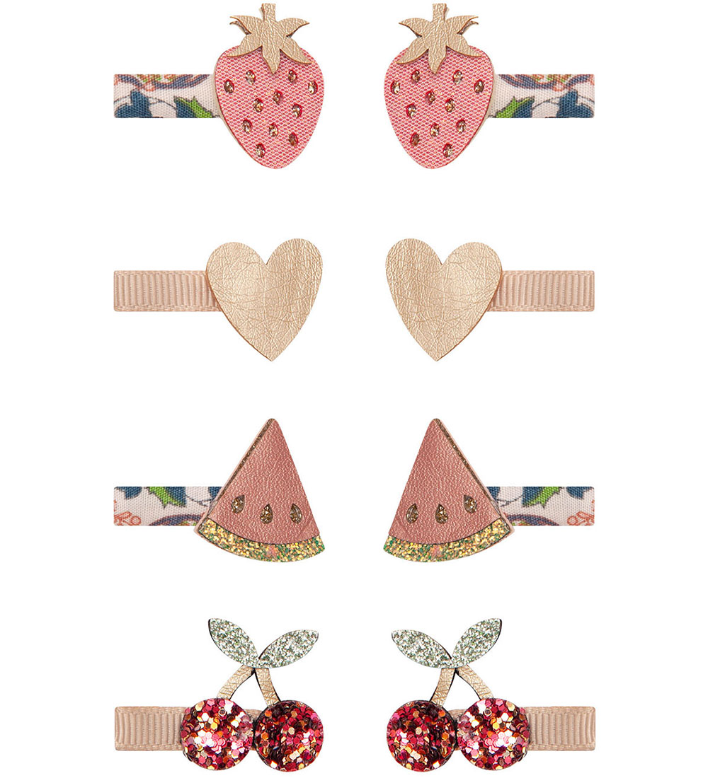 Mimi & Lula Hiusklipsi - 8 kpl - 3 cm - Fruit Florence