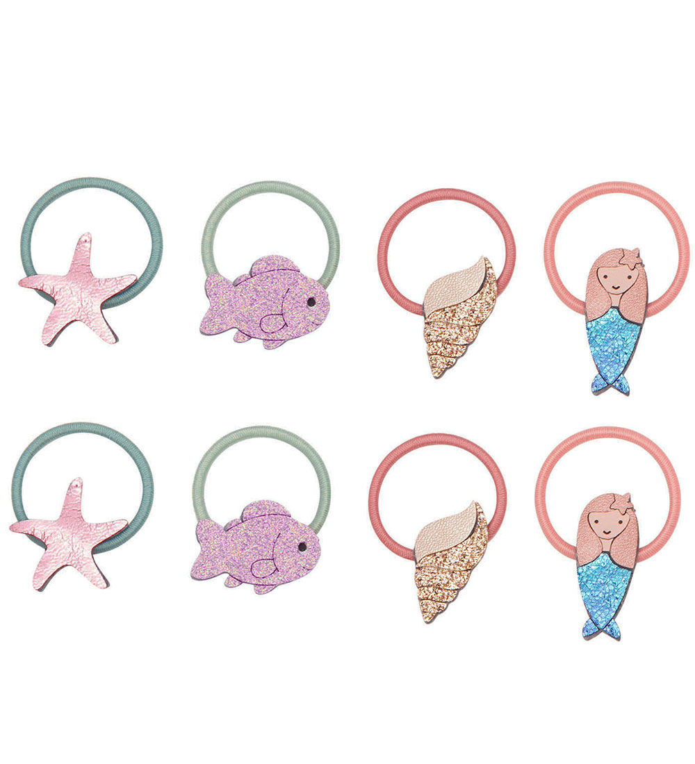Mimi & Lula Elastic Hair Bands - 8-Pack - Mini Mermaid Sealife