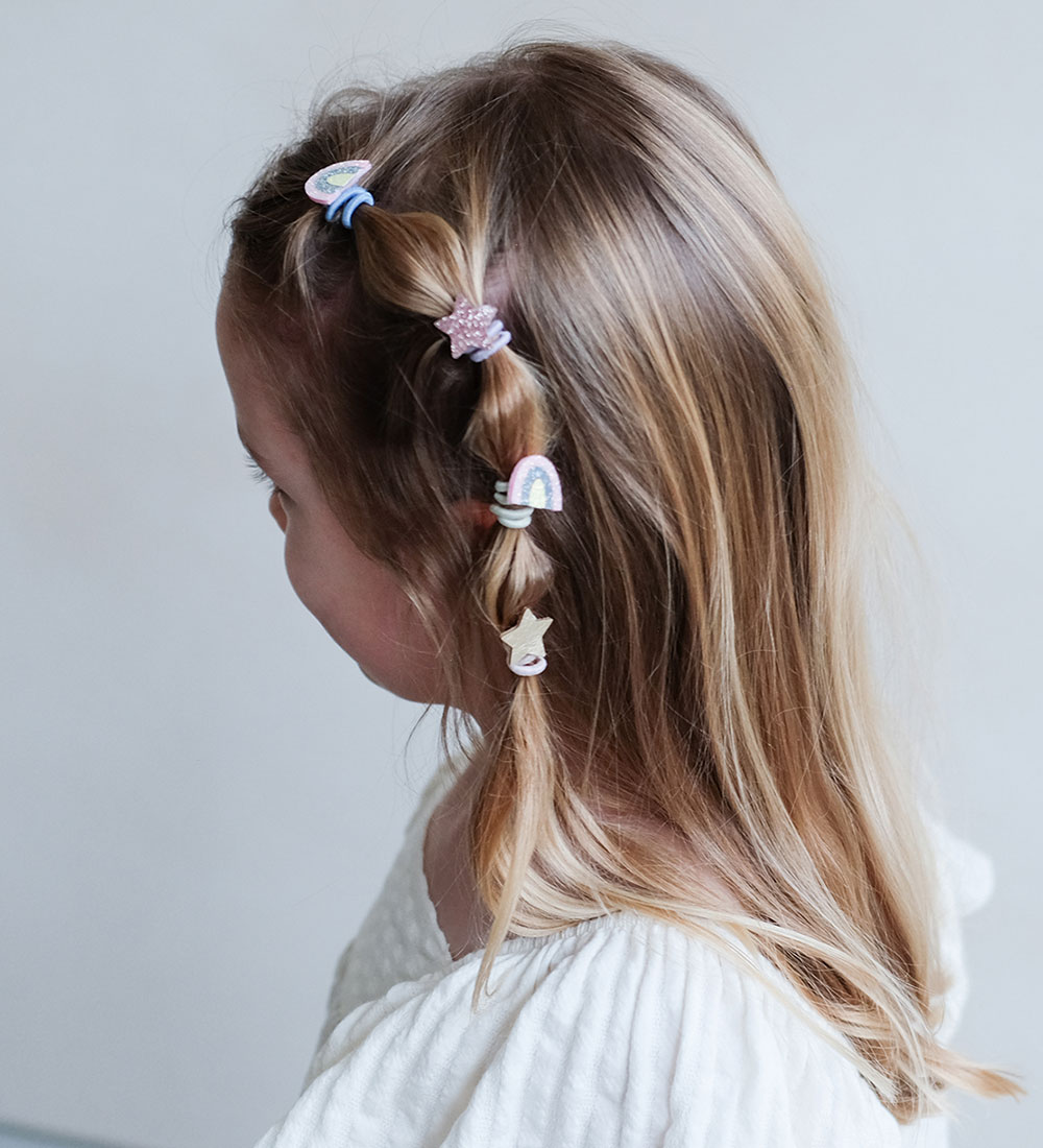 Mimi & Lula Elastic Hair Bands - 8-Pack - Rainbow & Star Dreamla