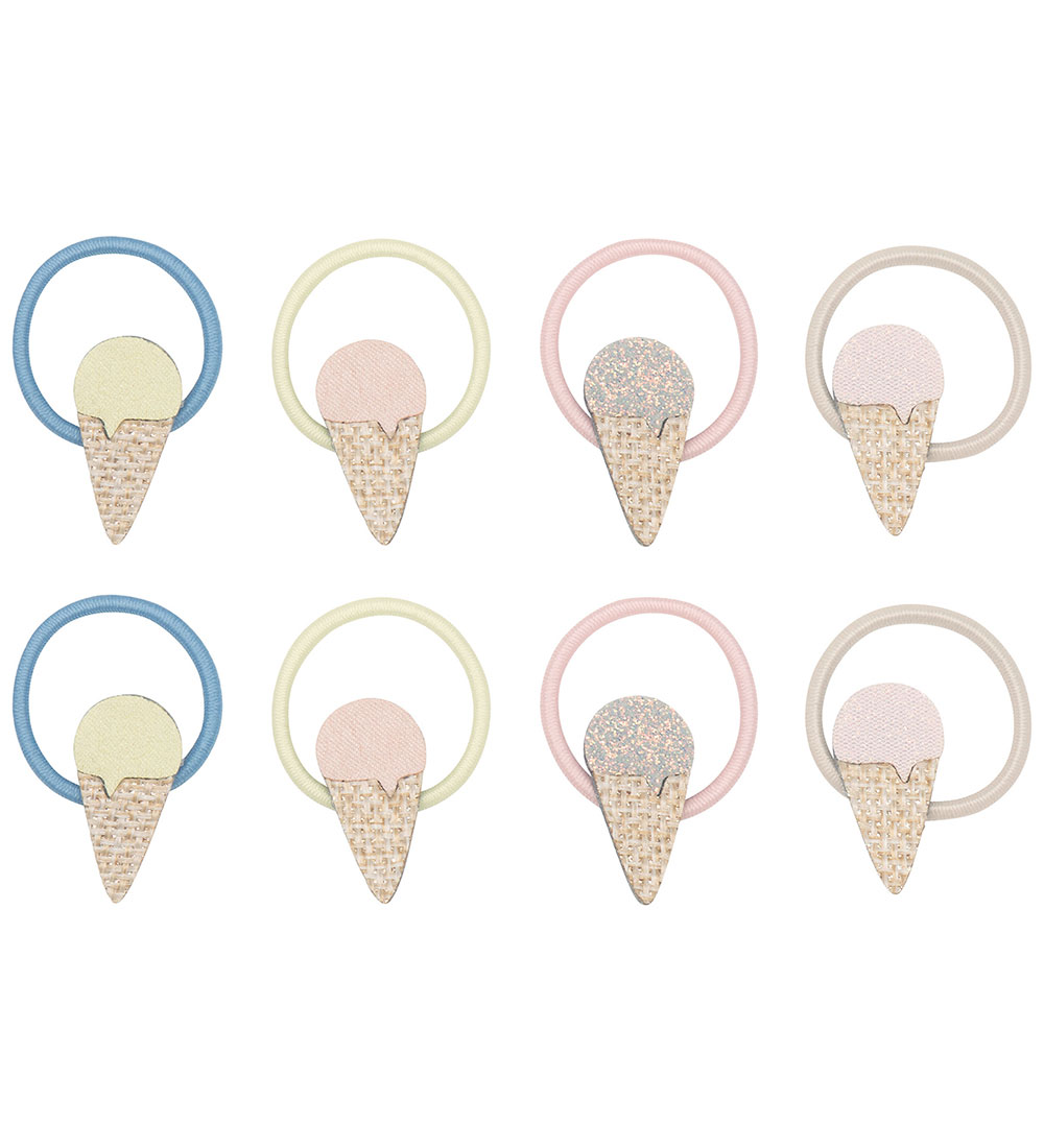 Mimi & Lula Elastic Hair Bands - 8-Pack - Ice Cream Amalfi