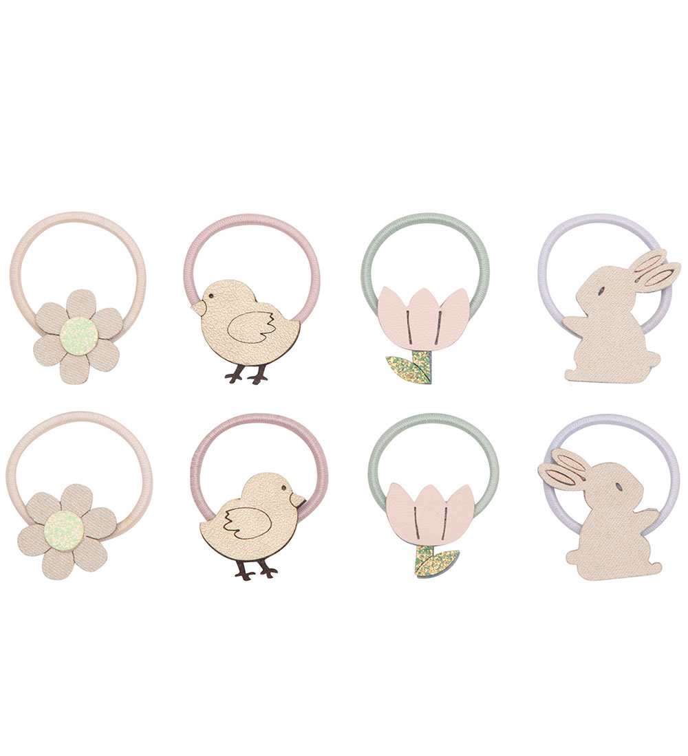 Mimi & Lula Elastic Hair Bands - 8-Pack - Mini Easter
