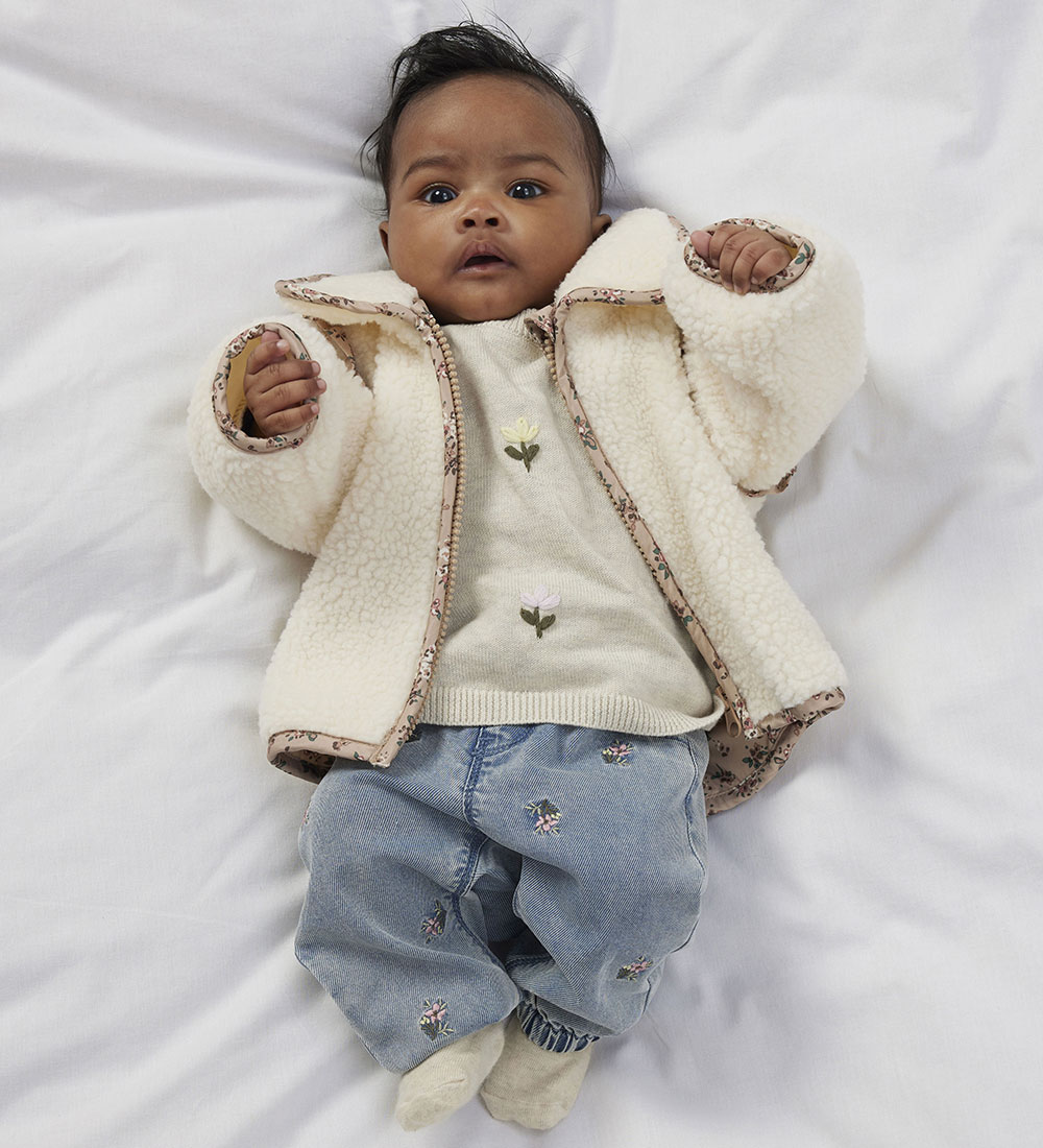 Name It Fleece Jacket - Teddy - NbfMisa - Fog