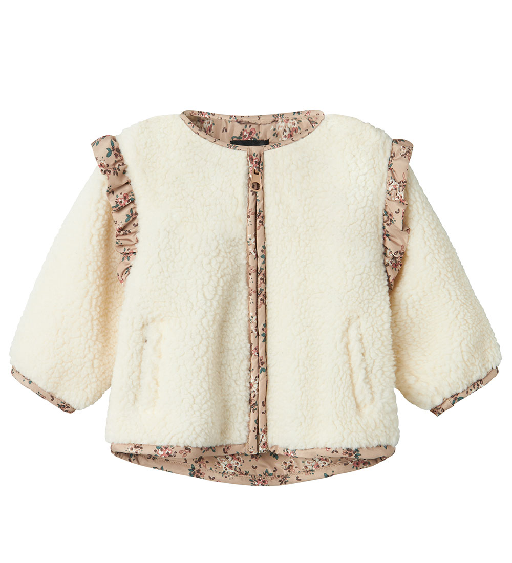 Name It Fleece Jacket - Teddy - NbfMisa - Fog