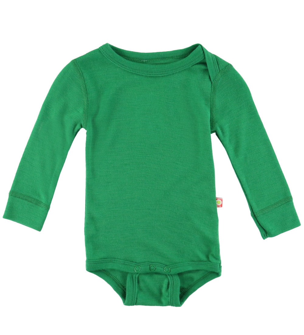 Katvig Bodysuit l/s - Wool - Green