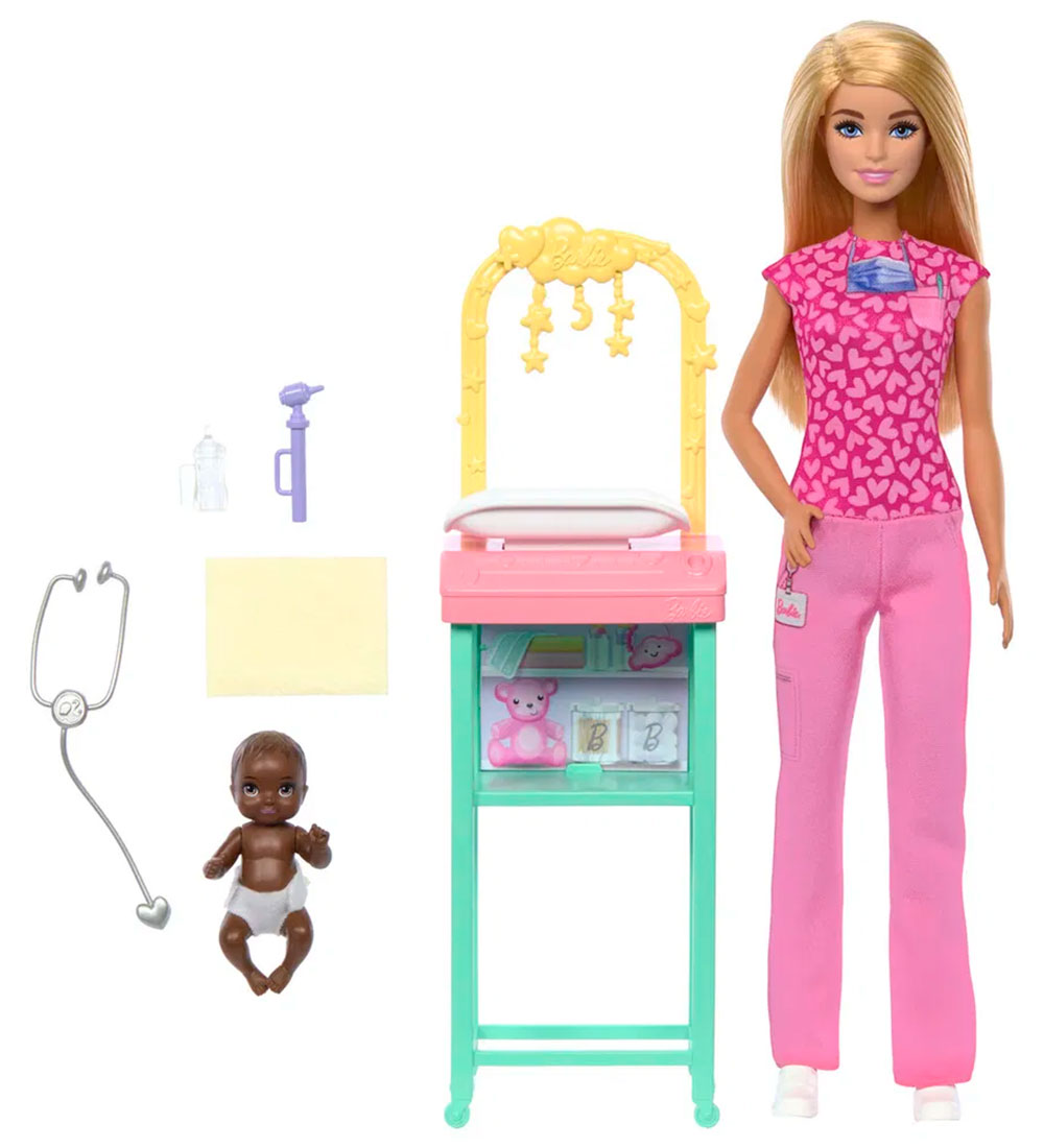 Barbie Puppe - 30 cm - Kinderarzt Spielset