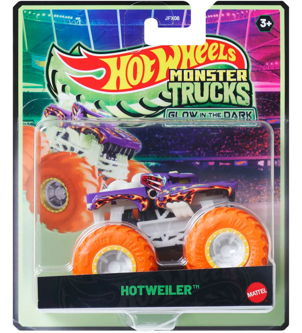Hot Wheels Car - Monster Truck Glow-In-The-Dark - Hotweiler