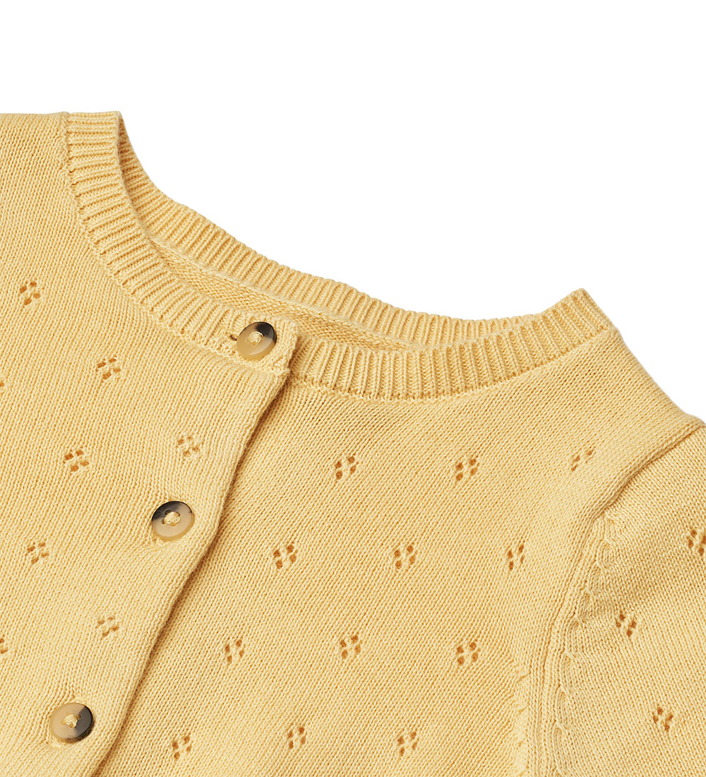 Wheat Cardigan - Prjónað - Maia - Golden Yellow