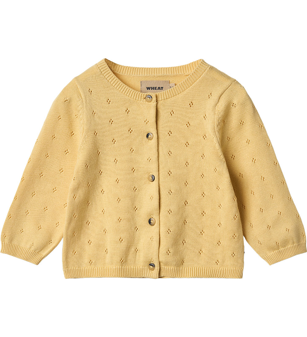 Wheat Cardigan - Prjónað - Maia - Golden Yellow