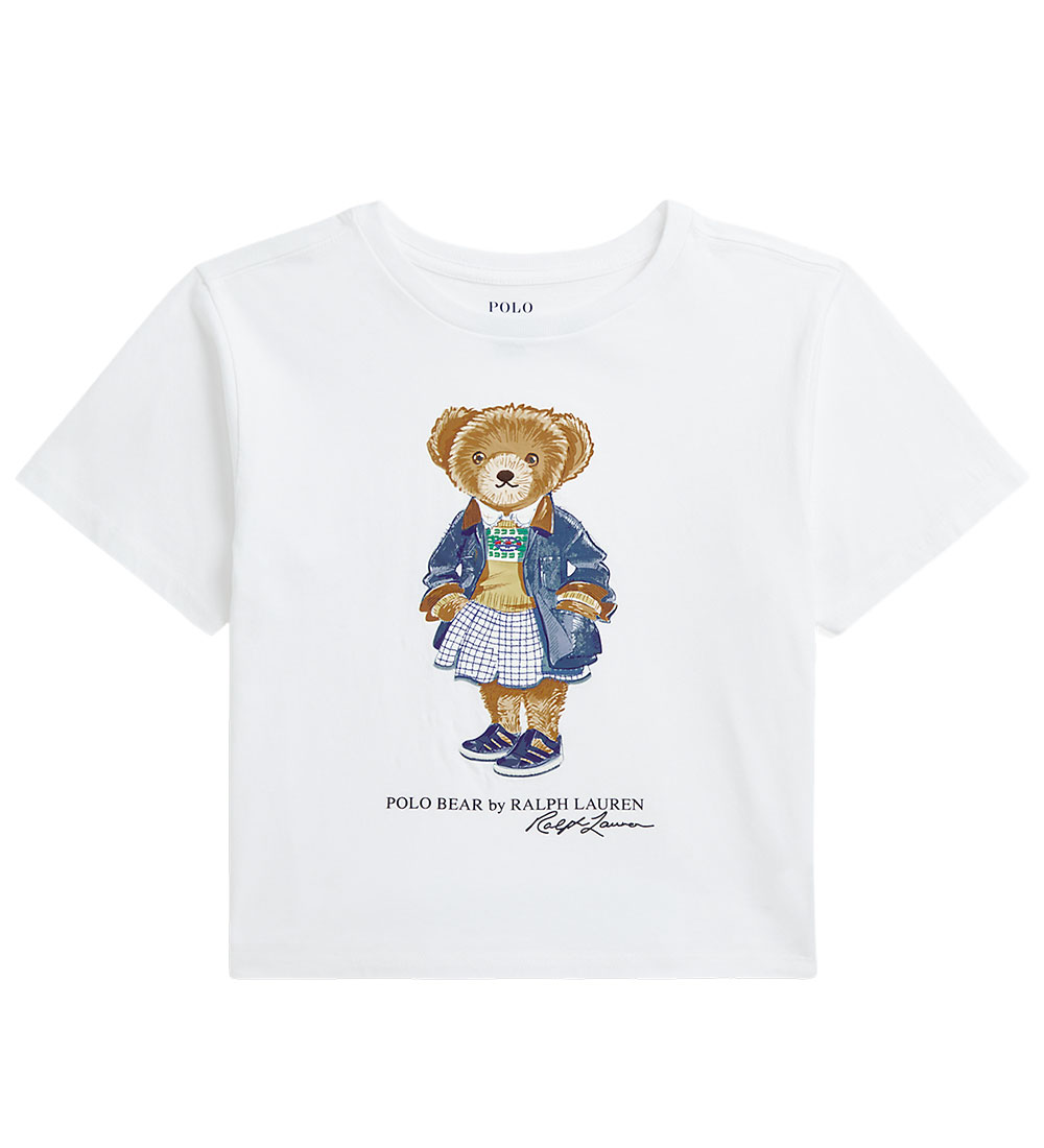 Polo Ralph Lauren Stuttermabolur - Hvítur M. Bangsi