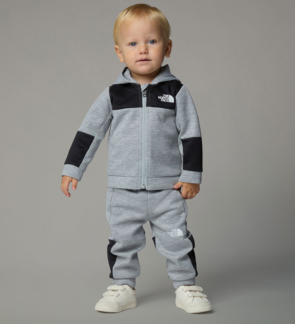 The North Face Sweat Set - Cardigan/Trousers - Light Grey Heathe
