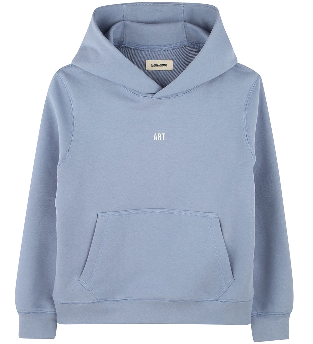 Zadig & Voltaire Hoodie - Lavender Blue w. Print