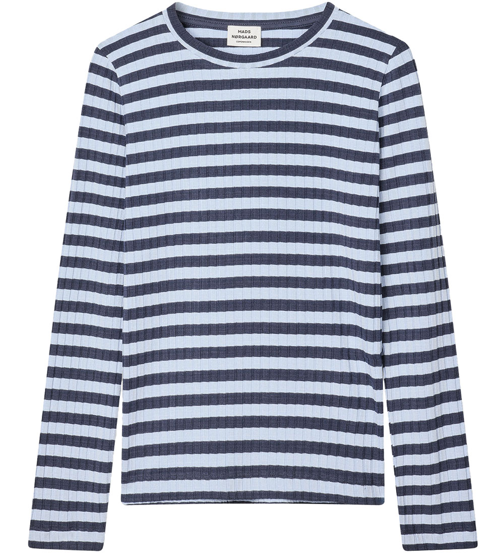Mads Nørgaard Blouse - Rib - Talika - Parisian Night/Cashmere Bl