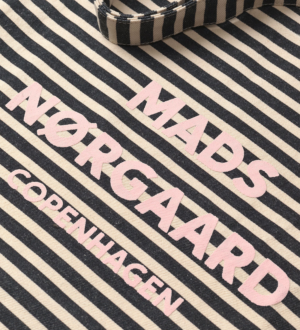 Mads Nørgaard Shopper - Recycled Boutique Athens - Black Stripe