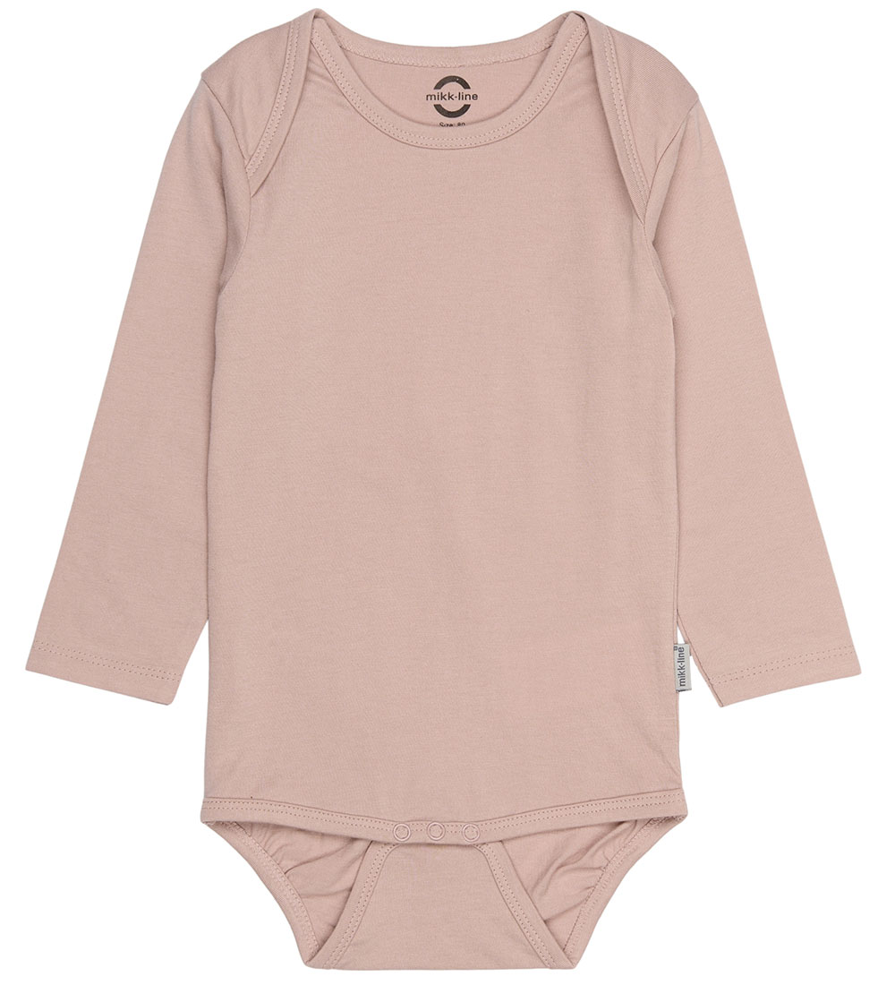 Mikk-Line Romper l/s - 2-pack - Adobe Rose