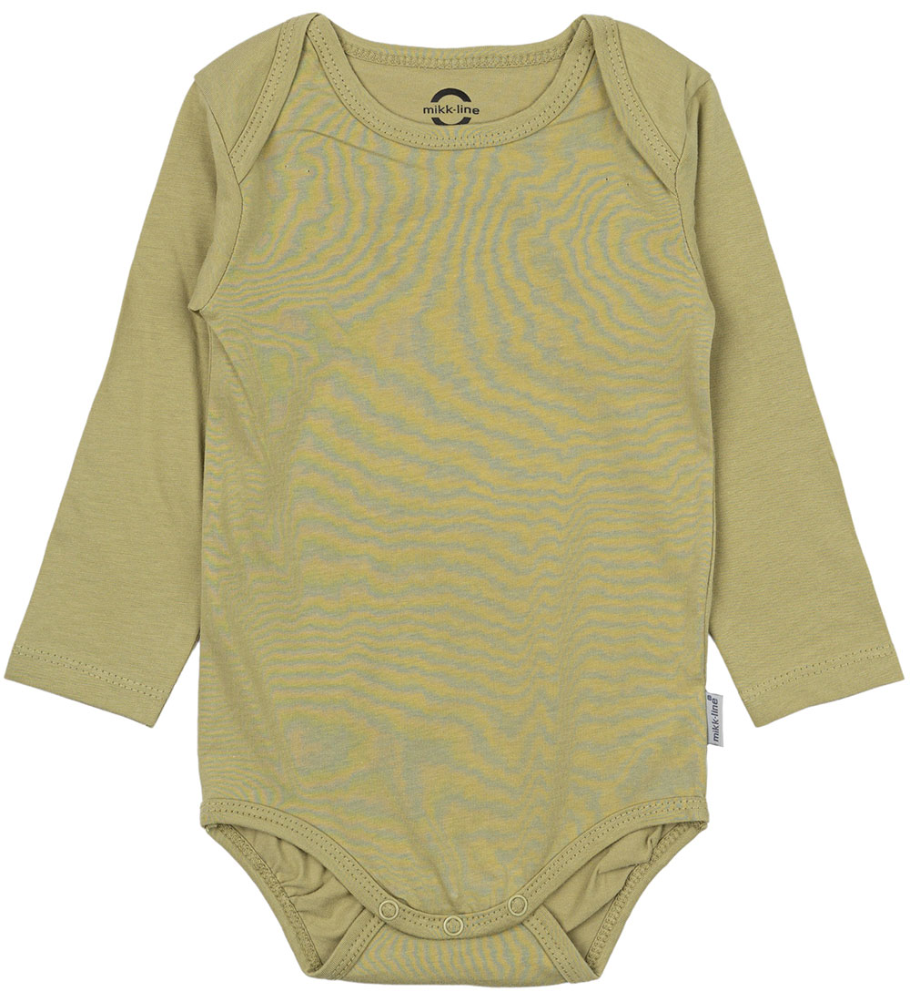 Mikk-Line Romper l/s - 2-pack - Grijs Green