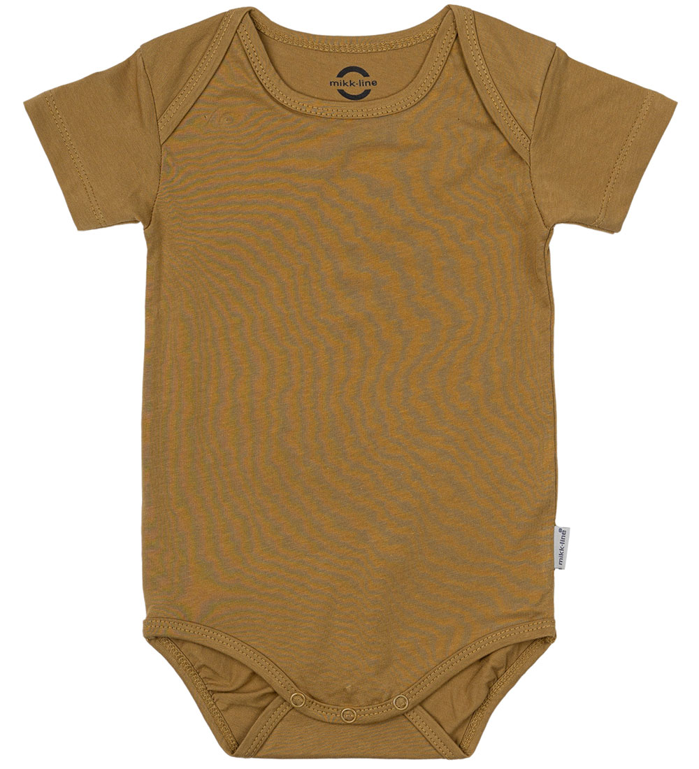 Mikk-Line Bodysuit s/s - 2-Pack - Dijon