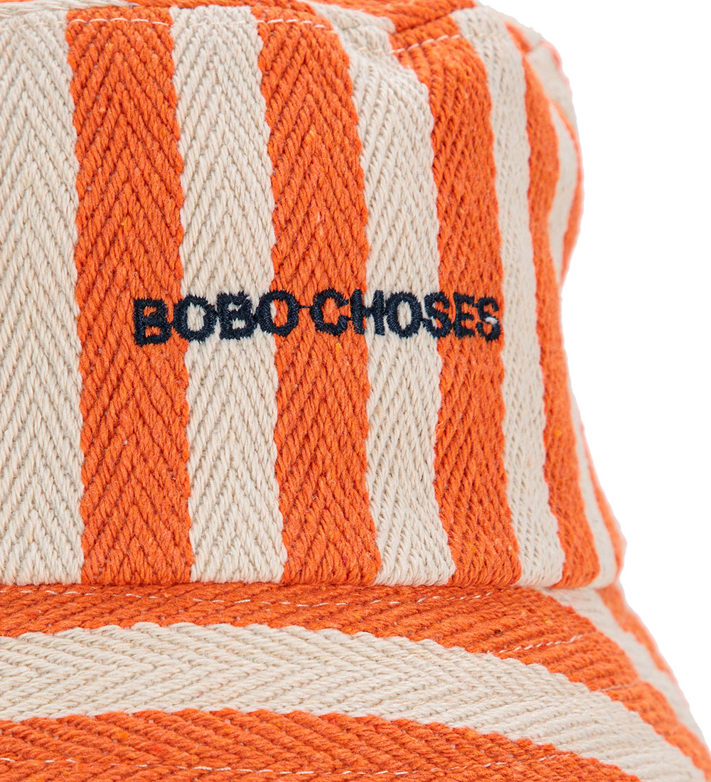 Bobo Choses Bucket Hat - Striped - Orange