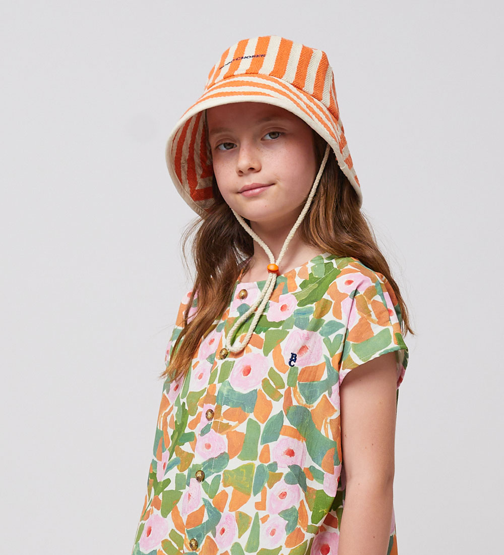 Bobo Choses Bucket Hat - Striped - Orange