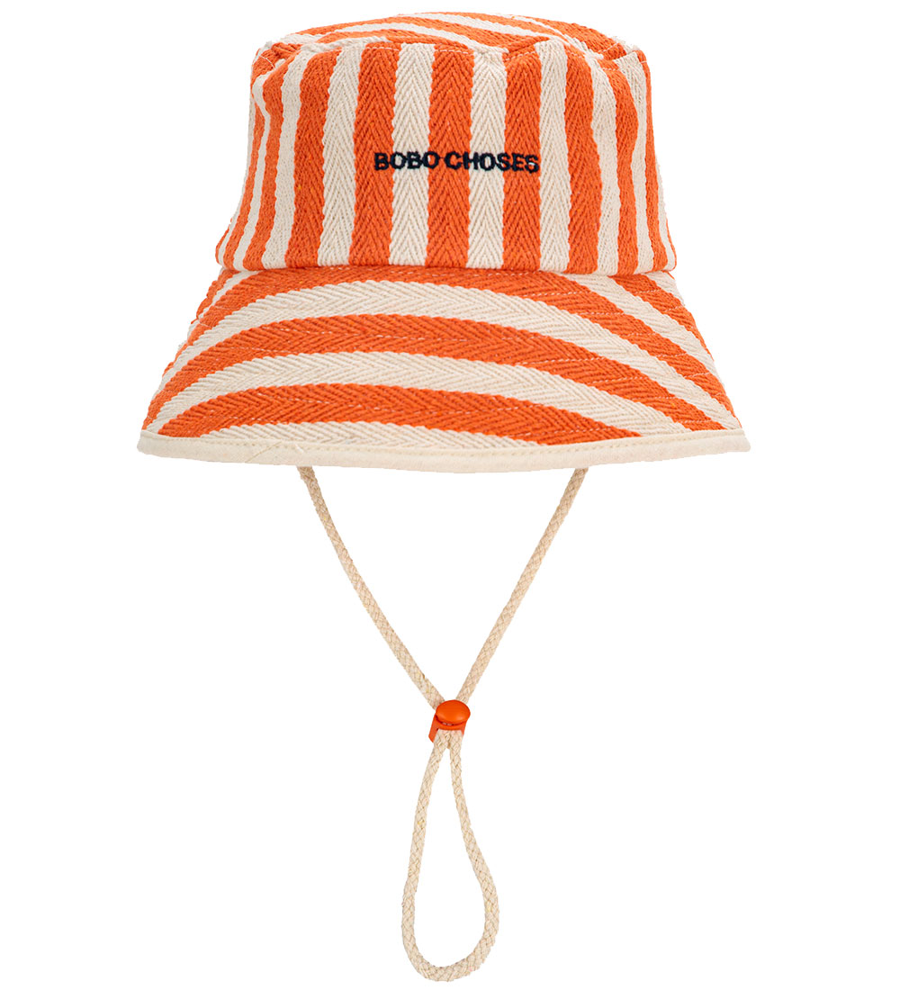 Bobo Choses Bucket Hat - Striped - Orange