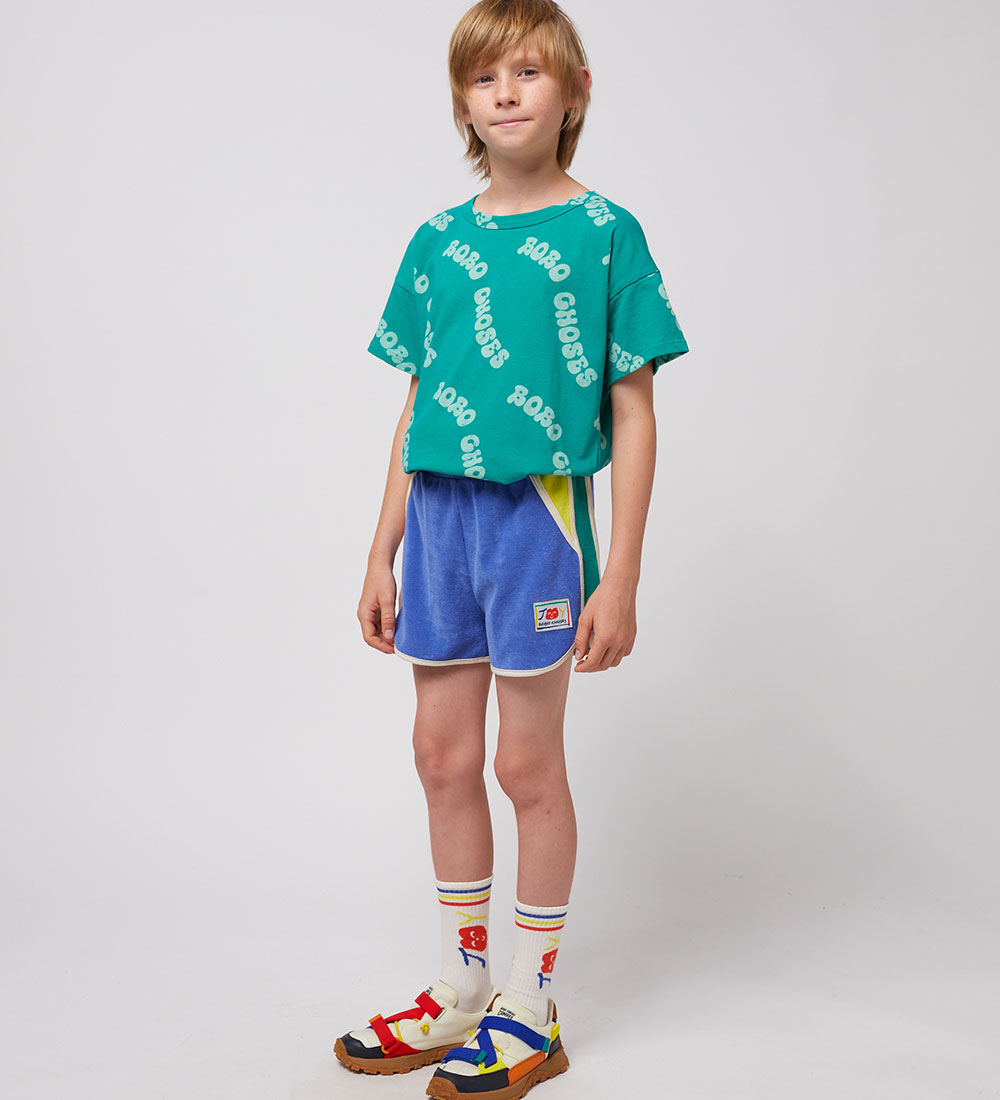 Bobo Choses Shorts - Smiling Color Block - Blue