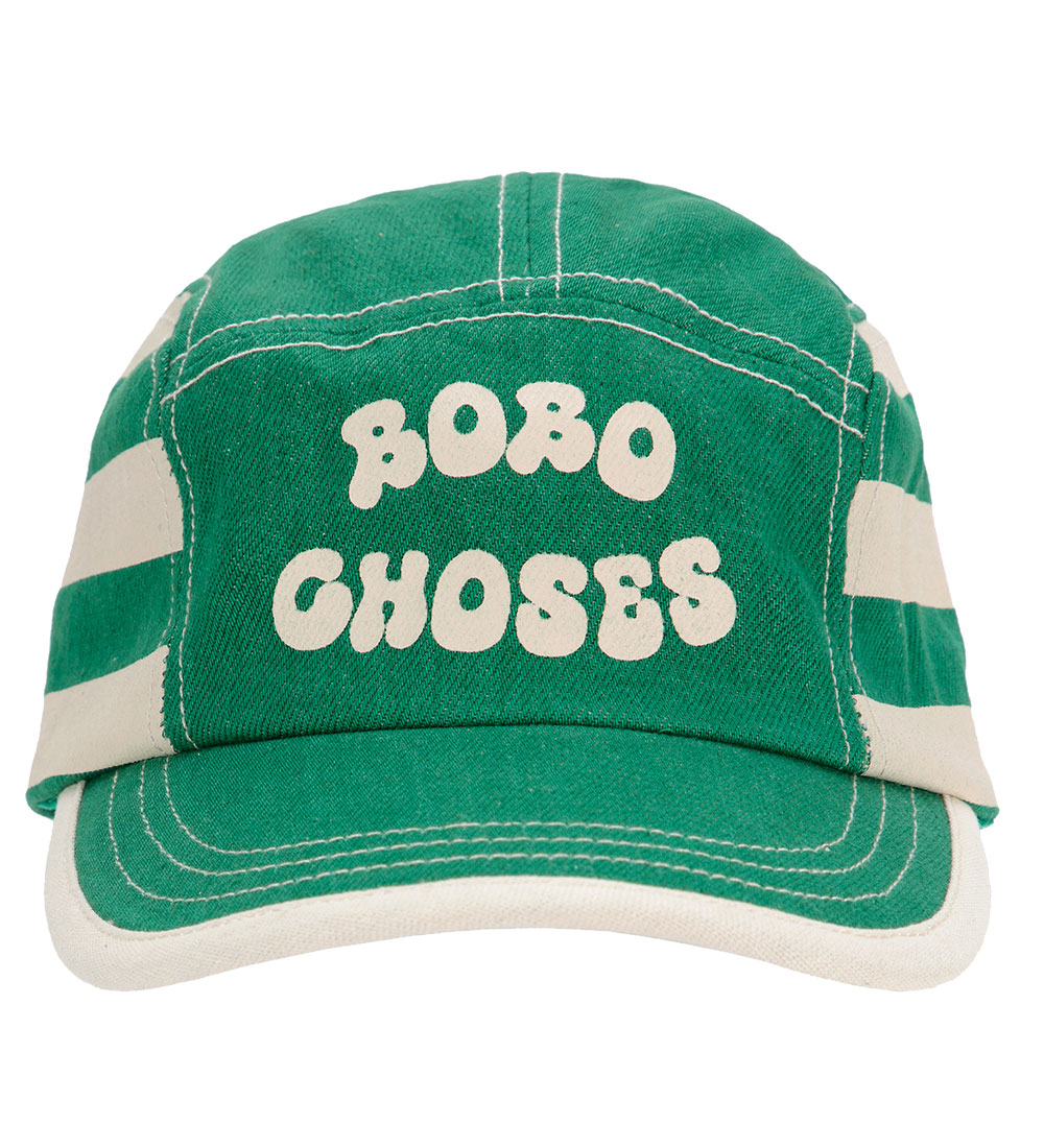 Bobo Choses Kappe - Green Streifen - Hellgrün