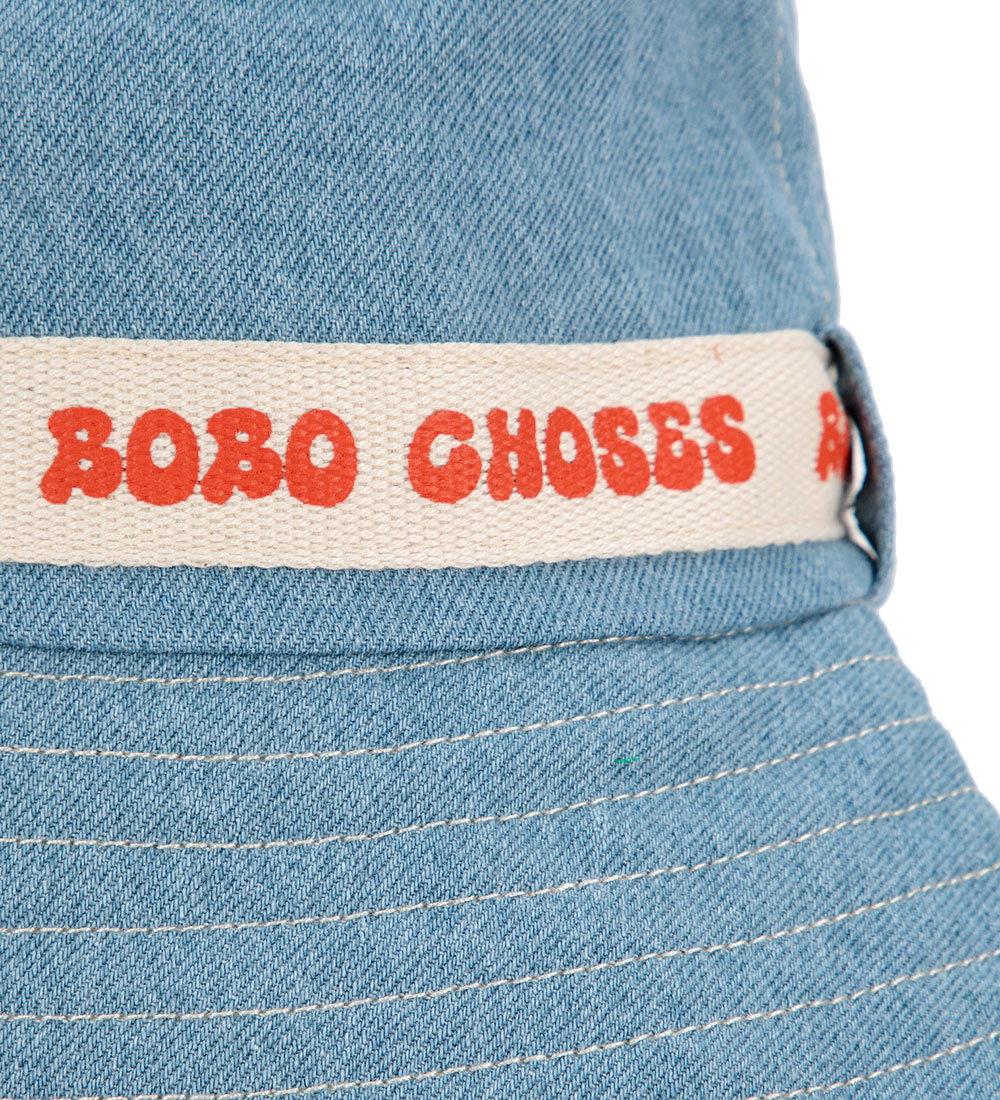 Bobo Choses Bucket-hattur - Gallaefni - Ljós Blátt