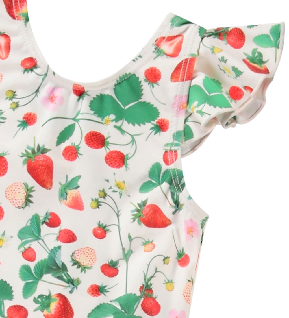 Molo Swimsuit w. Swim Diaper - UV50+ - Nandini - Strawberry Fiel