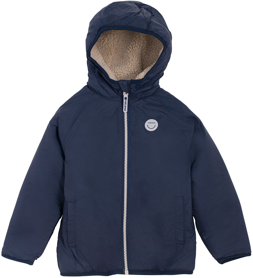 Viking Fleece Jacket - Reversible - Play - Navy/Beige