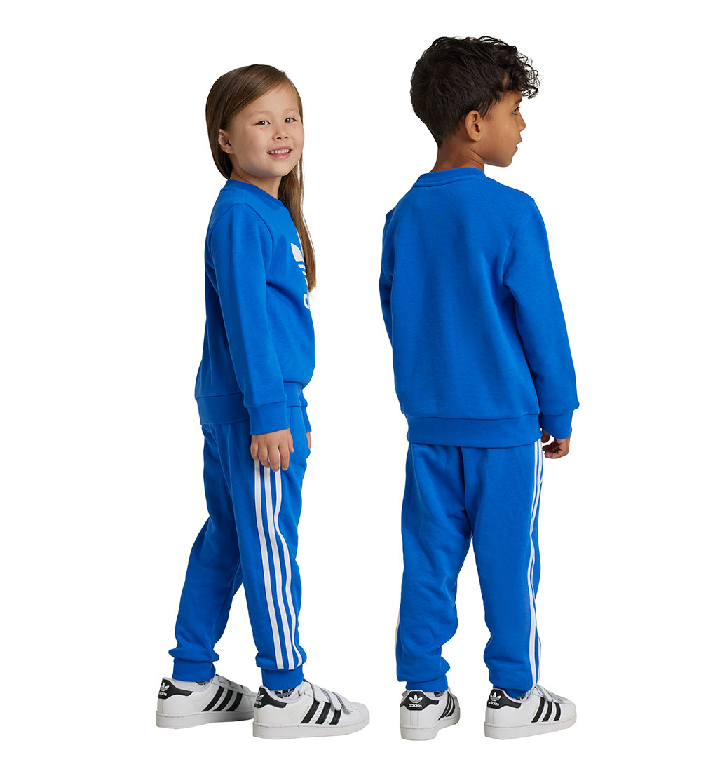 adidas Originals Sweat Set - Trefoil - Blue w. White