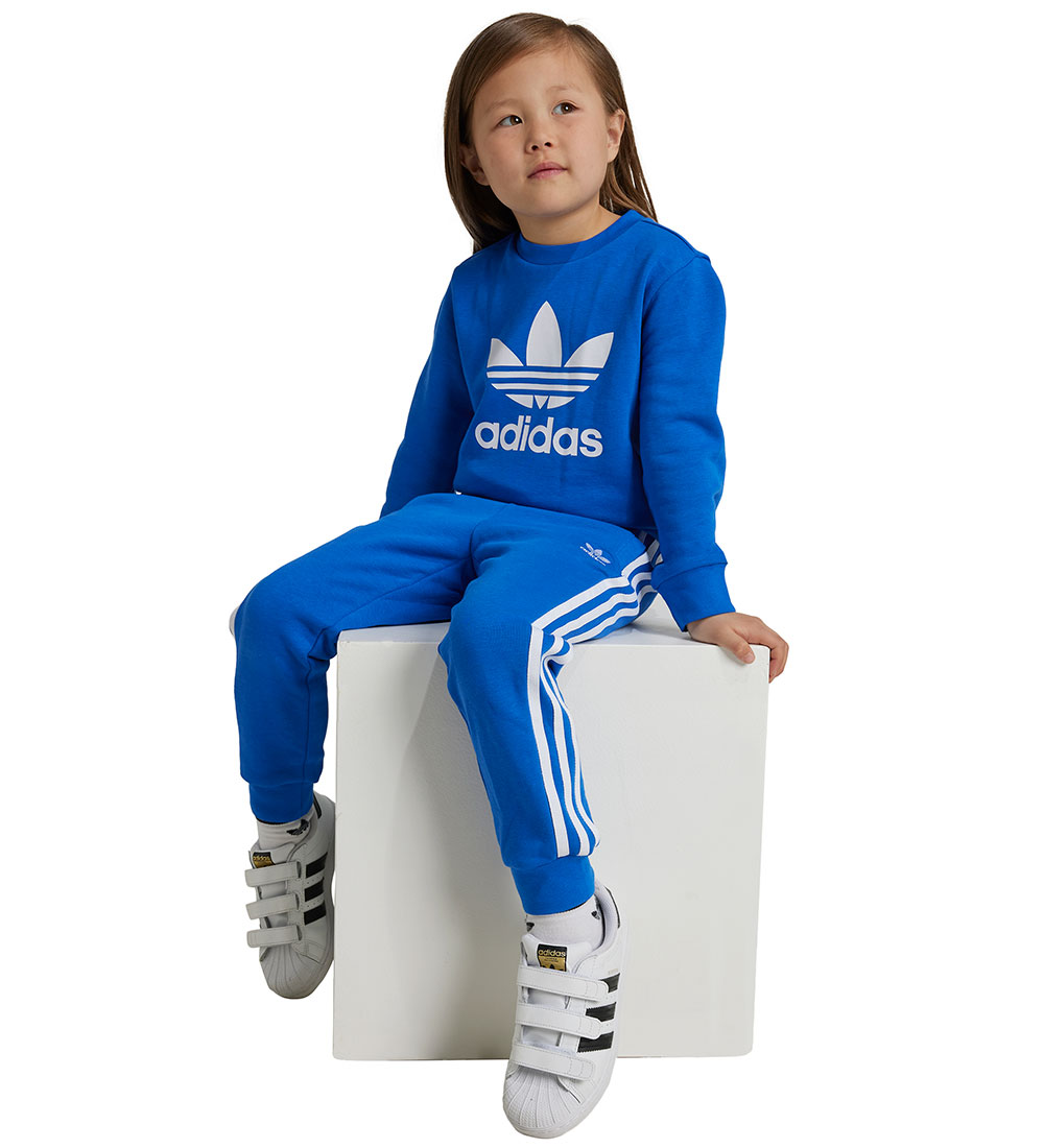 adidas Originals Sweat Set - Trefoil - Blue w. White