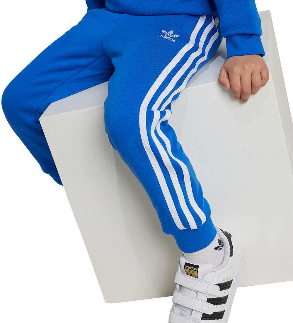 adidas Originals Sweat Set - Trefoil - Blue w. White