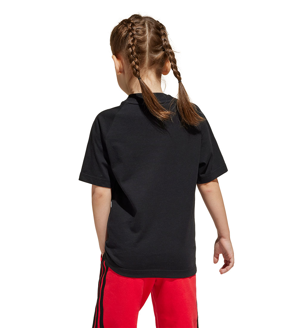 adidas Performance T-Shirt - 160 - Schwarz m. Weiß