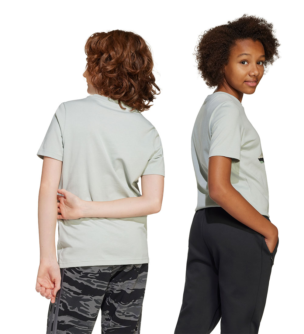T-Shirt adidas Performance - Merveille Argent av. Logo