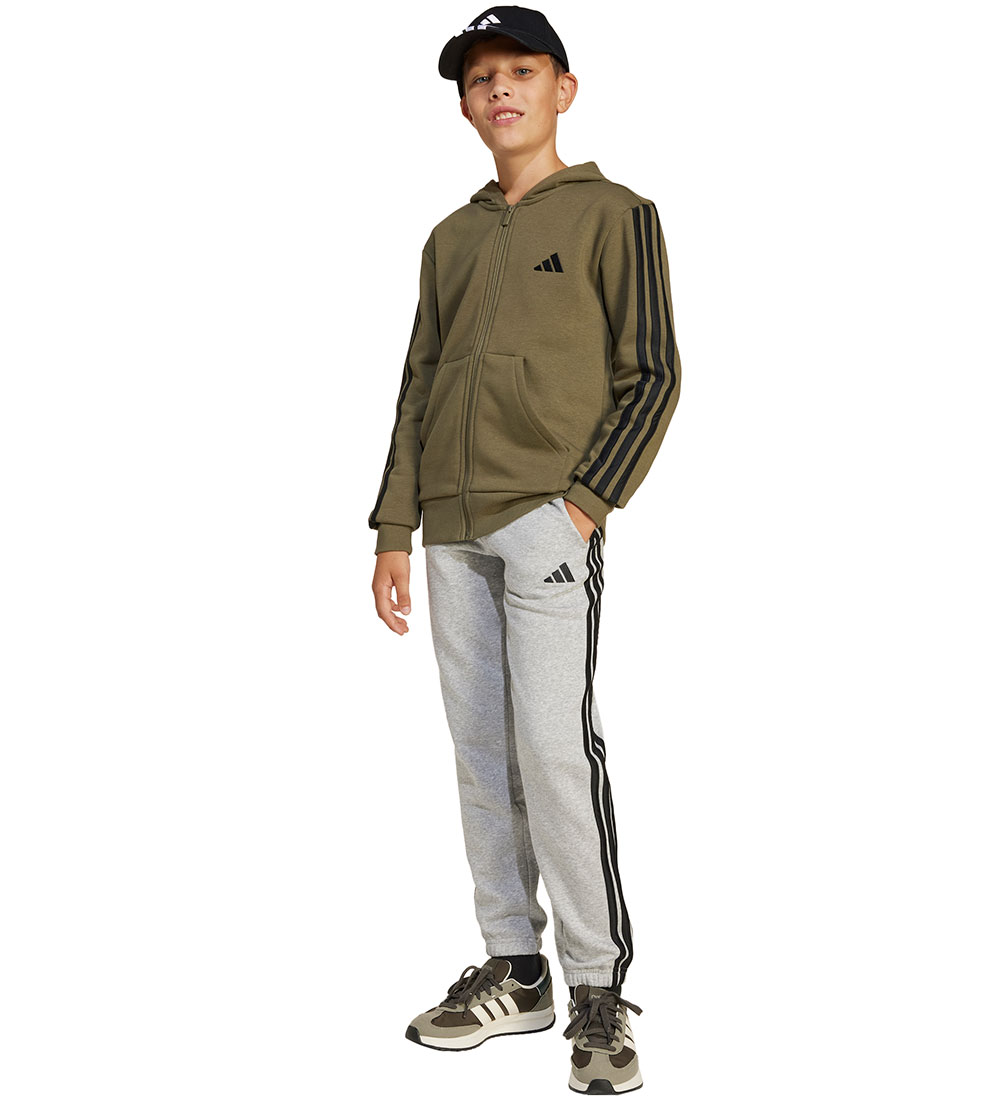 adidas Performance Cardigan - Olive Strata/Black