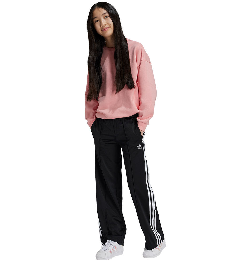 adidas Originals Trainingshose - Weit - Schwarz m. Weiß