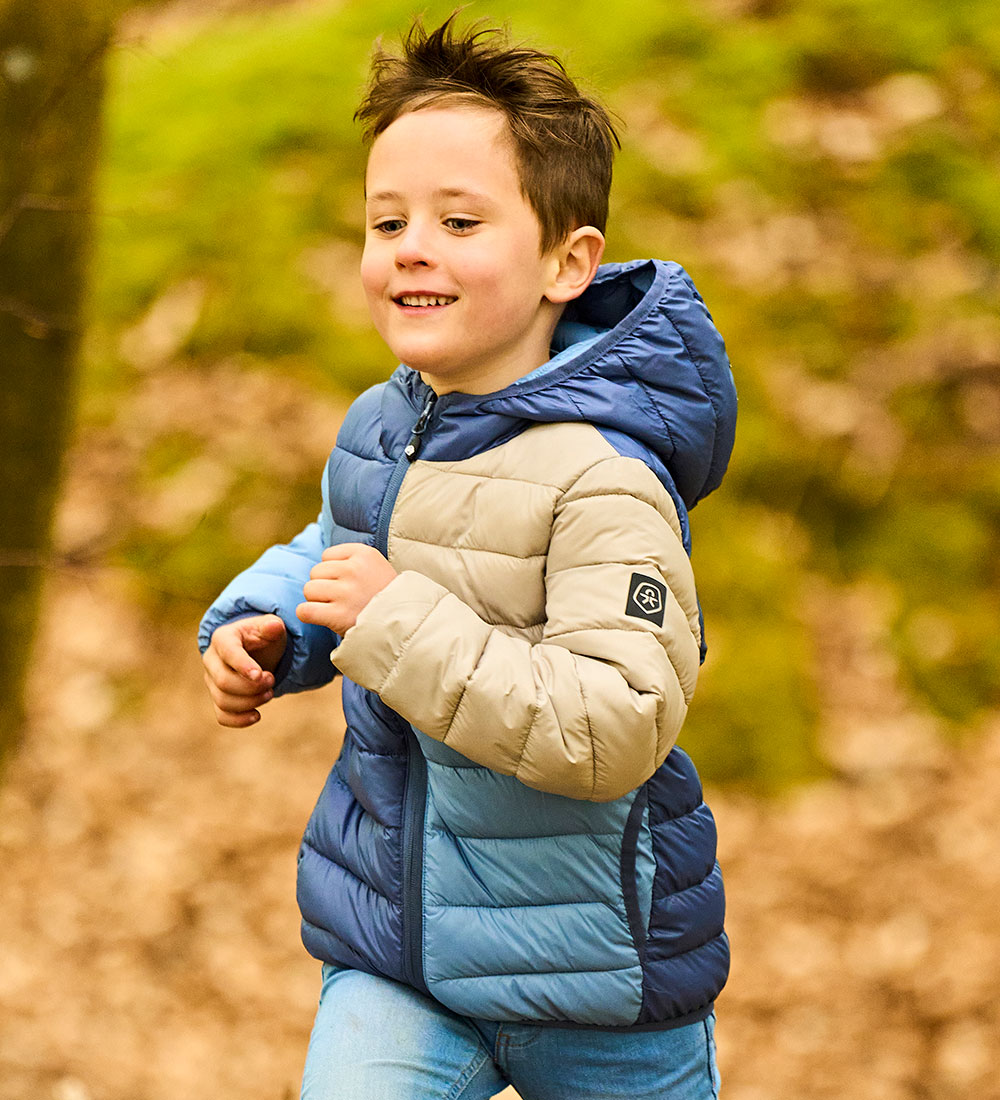 Color Kids Puffer Jacket - Vintage Indigo
