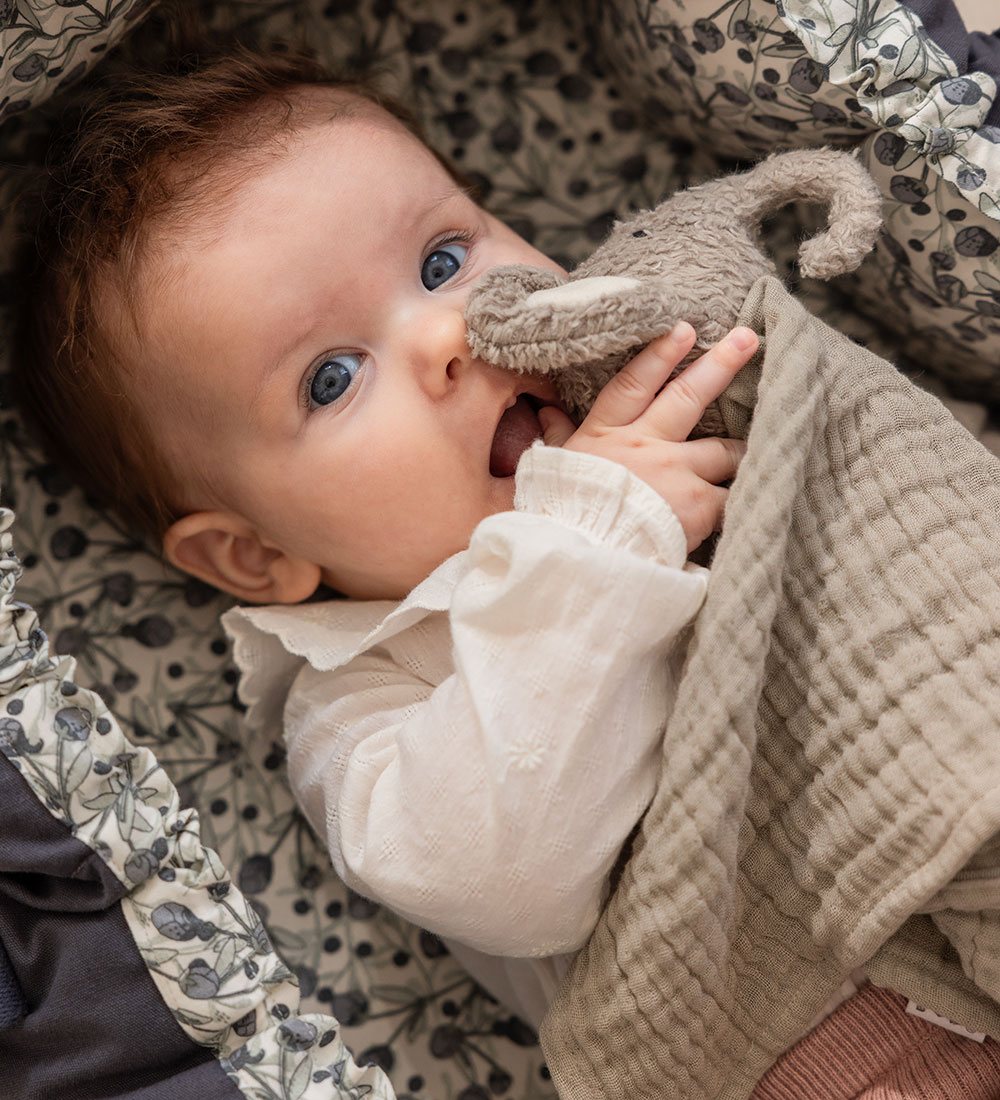 Sebra Comfort Blanket - Muslin - Elephant - Grey