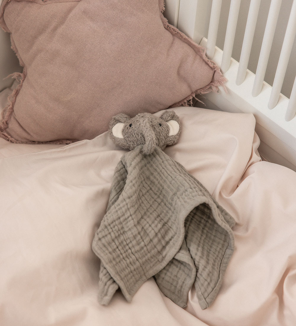 Sebra Comfort Blanket - Muslin - Elephant - Grey