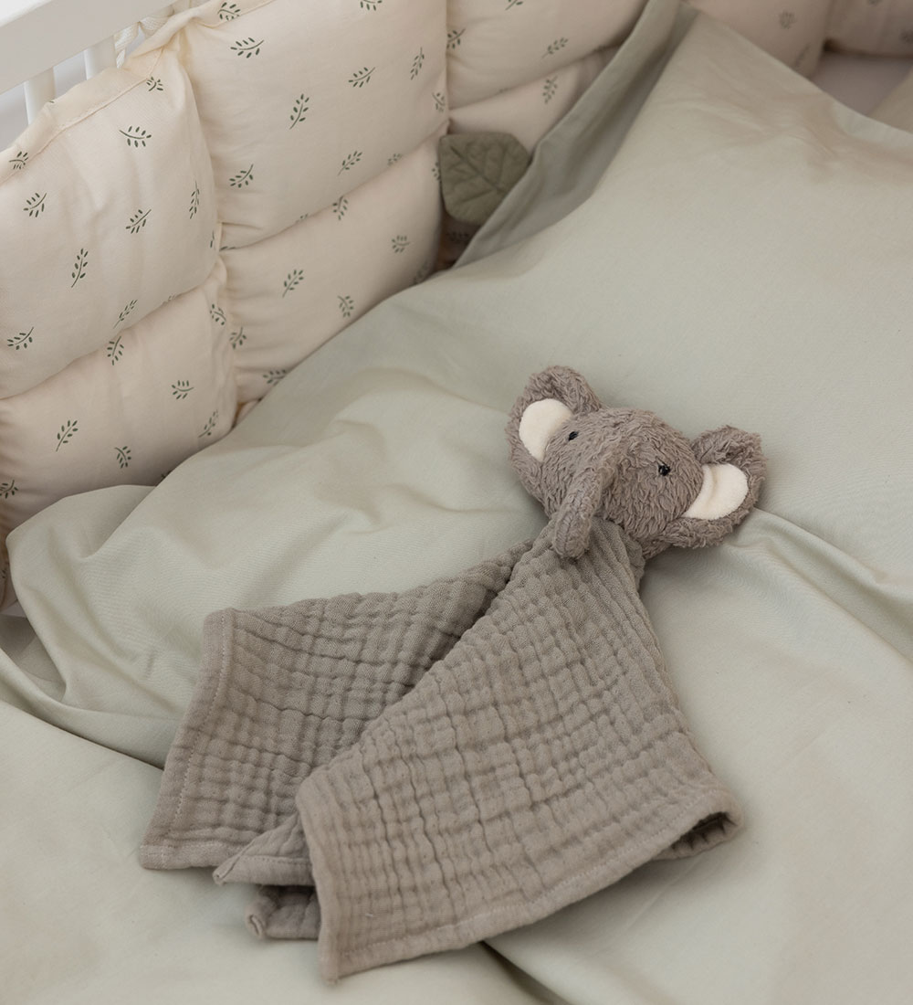 Sebra Comfort Blanket - Muslin - Elephant - Grey