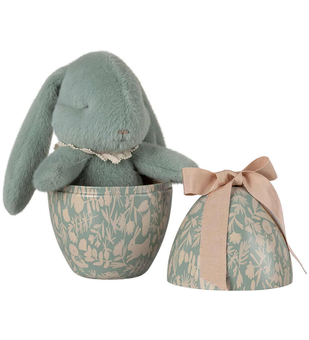 Oeuf de Pâques av. Ours en peluche lapin Maileg - Menthe