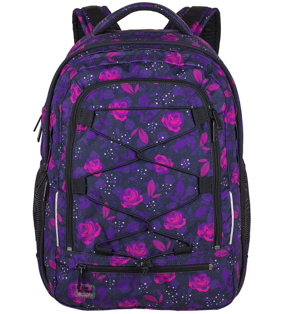 Jeva School Backpack - Survivor - Dark Rose
