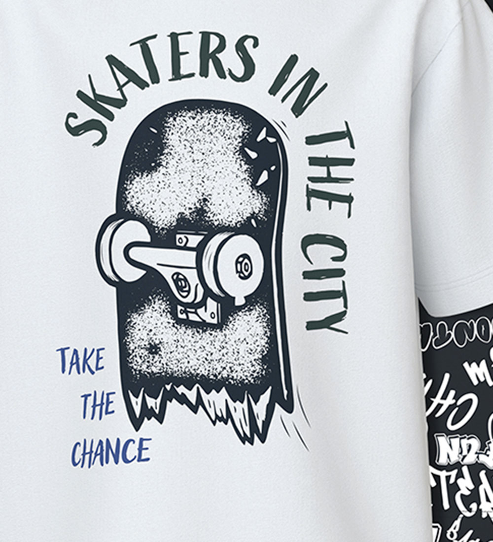 Name It T-Shirt - NkmVeldo 2er-Pack - Navy Blazer/Bright White